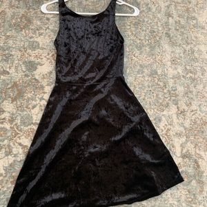 Black velvet H&M dress